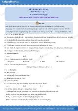 Đề thi học kì 1 Hóa 11 Chân trời sáng tạo - Đề số 6